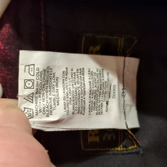 Rustler Shirt: White Pearl Snaps ( front & cuffs) Color Block - horse print - Picture 12 of 12